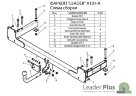 Фаркоп Leader Plus A101-A Audi 100