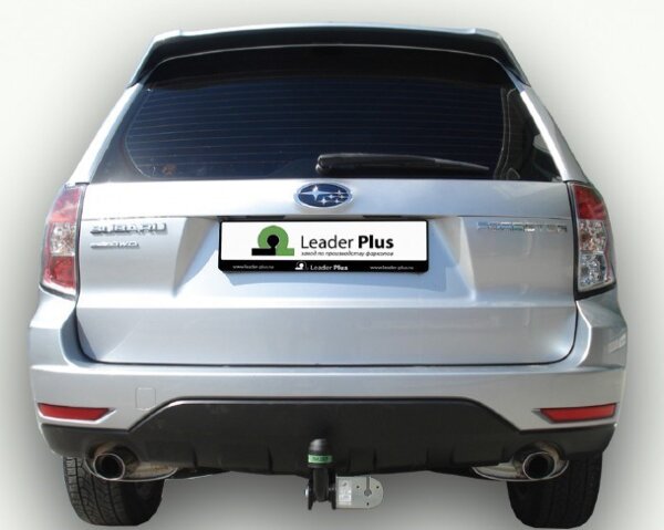 Фаркоп Leader Plus S306-A Subaru Forester SH 2008-2012, необходима подрезка бампера. Нагрузки 1500/75 кг.