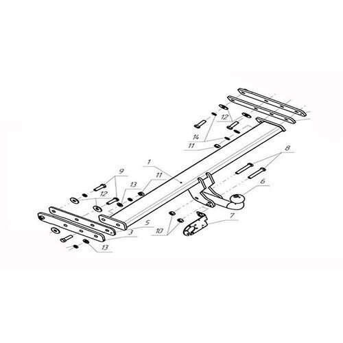 Фаркоп Avtos VL 02 для VOLVO XC 60 2008-2013 кросовер