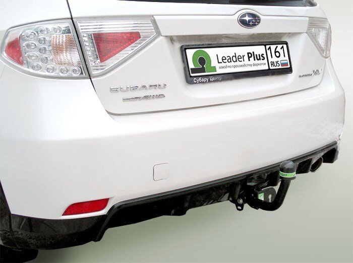 Фаркоп Leader Plus S304-A Subaru Impreza G3 2007-2011 необходим вырез в бампере. Нагрузки 1200/75 кг.  .