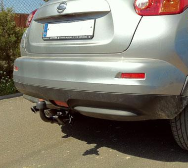 Фаркоп Трейлер 7730 Nissan Juke 2WD  2010-. Требуется подрезка бампера. Тип шара: A. Нагрузки: 1150/50 кг.