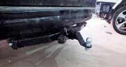 Фаркоп Bizon FA 0602-E на Land Cruiser Prado 120/150, Lexus GX 470 J120 2003-2009 без подрезки бампера. Нагрузки 3300/120 кг. Под американский квадрат