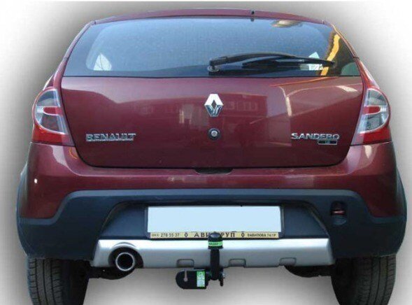 Фаркоп Leader Plus R110-A Renault Sandero Stepway 2008-2014 г.в. Установка без снятия и выреза бампера. Нагрузки: 1200/75 кг. Фаркоп Leader Plus R110-A Renault Sandero Stepway 2008-2014 г.в. Установка без снятия и выреза бампера. Нагрузки: 1200/75 кг.