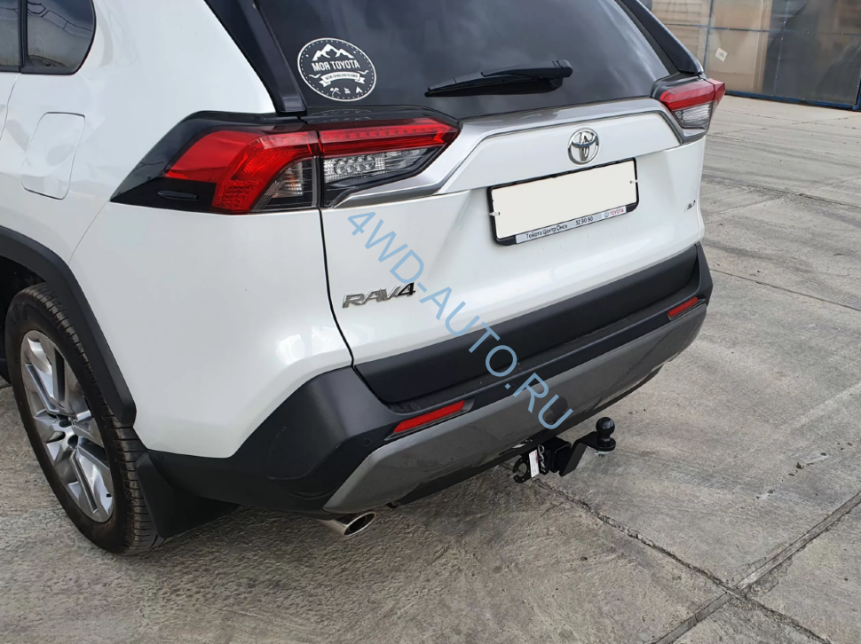Фаркоп Уникар на  Toyota RAV4 V поколение (шар Е) с 2019 г/в | Быстросъемный шар под американский квадрат