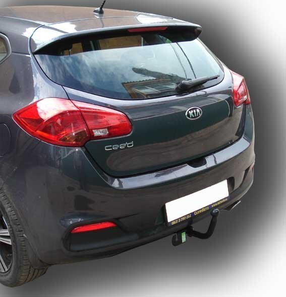 Фаркоп Leader Plus K120-A Kia Ceed хетчбек 2012-. Без выреза бампера. Нагрузки 1200/75 кг.