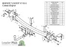 Фаркоп Leader Plus K118-A Kia Mohave 2009-. Требуется вырез в бампере. Нагрузки 1500/75 кг. Фаркоп Leader Plus K118-A Kia Mohave 2009-. Требуется вырез в бампере. Нагрузки 1500/75 кг.
