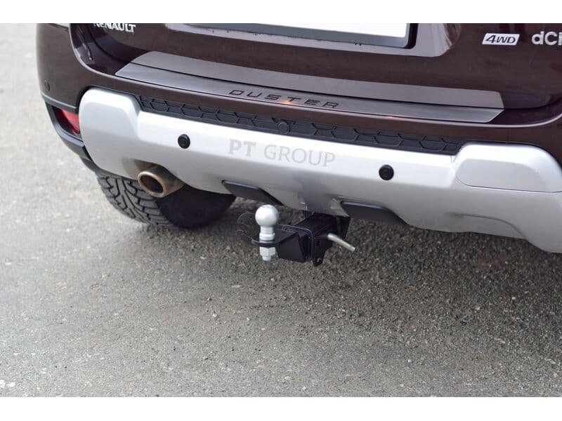 Фаркоп PT Group 07011501 на Renault Duster 2011-2020, c 2021 г/в, Nissan Terrano: с 2014 г/в, Renault Kaptur: с 2016 г/в | Легкосъёмный "американский" квадрат 50х50 Фаркоп PT Group 07011501 на Renault Duster 2011-2020, c 2021 г/в, Nissan Terrano: с 2014 г/в, Renault Kaptur: с 2016 г/в | Легкосъёмный "американский" квадрат 50х50