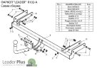 Фаркоп Leader Plus R102-A  для Renault Clio / Renault Symbol седан 2002-2008. Нагрузки 1200/75 кг.