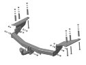 Фаркоп Avtos SY 005 для SSANG YONG Kyron 2005-, Ssang Yong Rexton 2002-2006. Без подрезки бампера. Тип шара: A. Нагрузки: 2000/100 кг